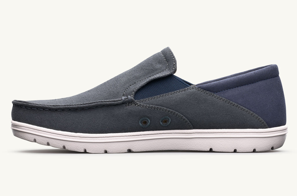Drifter Lems Slip On Tenisky Panske Siva Námornícka Modrá | FJG9365DO